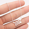 1997 Birth Year Number 201 Stainless Steel Pendant Cable Chain Necklaces FS-WGB5F08-23-1