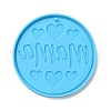 DIY Mother's Day Theme Flat Round Pendant Silicone Molds SIMO-H010-02F-2