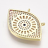 Brass Micro Pave Cubic Zirconia Pendants ZIRC-T006-71G-2