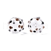 Transparent Glass Enamel Beads GLAA-G084-01A-1