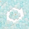 Frosted Transparent Acrylic Beads OACR-F013-13G-1