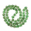 Luminous Handmade Gold Foil Glass Beads Strands FOIL-N029-01F-3