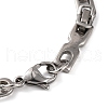 Tarnish Resistant 201 Stainless Steel Byzantine Chain Bracelets BJEW-B078-86P-3