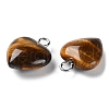 Natural Tiger Eye Pendants X-G-E603-01P-06-3