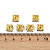 Brass Rhinestone Spacer Beads RSB074NF-12G-4