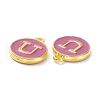 Golden Plated Alloy Enamel Charms ENAM-XCP0001-13U-3