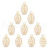 Unicraftale 304 Stainless Steel Miraculous Medal Charms STAS-UN0006-07G-1