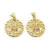 Brass Micro Pave Cubic Zirconia Pendant KK-H441-30G-3