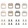 WADORN 8Sets 4 Colors Bowknot Zinc Alloy Bag Hanger for Purse Making Supplies DIY-WR0001-24-1