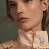 HOBBIESAY 2Pcs Crystal Rhinestone Wing Brooch Pin FIND-HY0002-28-7