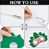 Gorgecraft 350Pcs Iron Folding Crimp Ends FIND-GF0006-97-6