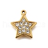 304 Stainless Steel Micro Pave Rhinestone Pendants Charms STAS-K256-28G-02-1