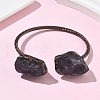 Natural Amethyst Beads Cuff Bangles BJEW-Q070-02R-02-2
