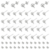 Unicraftale 304 Stainless Steel Stud Earring Findings STAS-UN0060-01B-1