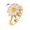 Daisy Rotatable Finger Ring for Women PW-WGB93E2-01-2