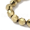 Electroplated Synthetic Non-magnetic Hematite Beads Strands G-I364-L01-4