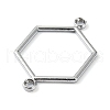 Rack Plating Alloy Links Connector Charms PALLOY-K023-04P-2