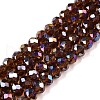 Electroplate Glass Beads Strands EGLA-A044-T6mm-B02-1