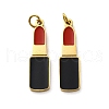 304 Stainless Steel Enamel Pendants STAS-E550-54G-1