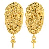 Rack Plating Brass Studs Earrings Finding KK-T072-08G-1