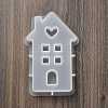 DIY House with Heart Pattern Candle Silicone Molds DIY-G113-05A-4
