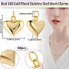 Beebeecraft 10Pcs Rack Plating Brass Pendants KK-BBC0014-73-2