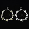 Butterfly Natural New Jade Beaded Bracelets for Girl Women BJEW-S145-002A-1