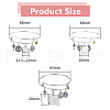 DIY Blank Geometry Alloy Charms Expandable Bangle Making Kit BJEW-DC00003-2