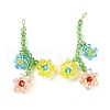 Glass Beaded Pendants GLAA-C028-05A-2