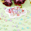 112Pcs 7 Styles Two Tone Acrylic Charms PALLOY-HY00033-4