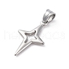 304 Stainless Steel Pendants STAS-L286-01P-2