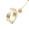 Iron Ring Bracelets BJEW-C054-01G-3