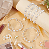 ABS Plastic Imitation Pearl Shoelaces FIND-WH0117-54B-9