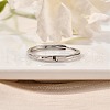 Rhodium Plated 925 Sterling Silver Adjustable Rings RJEW-S397-01P-12-2