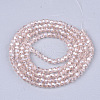 Electroplate Glass Beads Strands EGLA-T013-04I-2