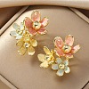 Alloy Enamel Stud Earrings UQ1707-2-1