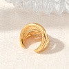 304 Stainless Steel Two-layer C-Shaped Cuff Earrings EJEW-M073-10G-4