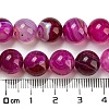 Natural Striped Agate/Banded Agate Bead Strands G-K166-13-10mm-03-3