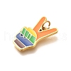 Pride 304 Stainless Steel Enamel Pendants STAS-B079-01G-11-2