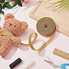 Polyester Striped Ribbon OCOR-WH0091-40A-01-4