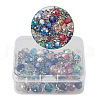 Electroplate Faceted Glass Pendants HJEW-TA0001-05-4