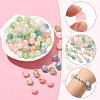 140Pcs 7 Styles Baking Painted Crackle Glass Bead Strands DGLA-YW0001-25-6