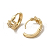 KC Gold Plated Brass Micro Pave Cubic Zirconia Hoop Earring EJEW-L271-01KCG-04-2