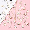 30Pcs 15 Styles Alloy Enamel Pendants ENAM-YW0004-19-6