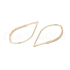 Brass Open Back Bezel Pendants KK-O144-25G-2