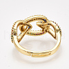 Adjustable Brass Micro Pave Cubic Zirconia Finger Rings RJEW-S044-014-3