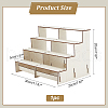 4-Tier Assembled Wood Jewelry Display Riser Stands ODIS-WH0025-130-2