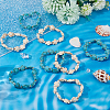 DICOSMETIC 8Pcs 2 Colors Dyed Synthetic Turquoise Tortoise Beaded Stretch Bracelets Set for Women BJEW-DC0001-04-4