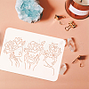Plastic Drawing Painting Stencils Templates DIY-WH0396-501-3
