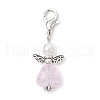60Pcs Heart Angel Acrylic Pendant Decorations HJEW-JM03283-4